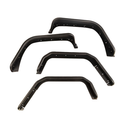 Rugged Ridge Steel Tube Fender Set (F&R): Jeep Wrangler (07-18) - Matte Black
