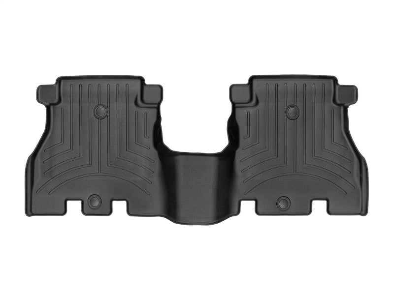 WeatherTech FloorLiner Rear Floor Mats (Black): Jeep Wrangler (18-25) & Gladiator (20-25)