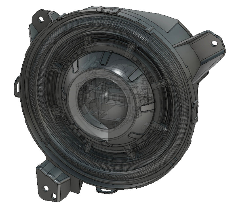 Oracle Lighting Bi-LED Projector Headlights Matte Black: Jeep Wrangler (18-24) / Gladiator (20-24)