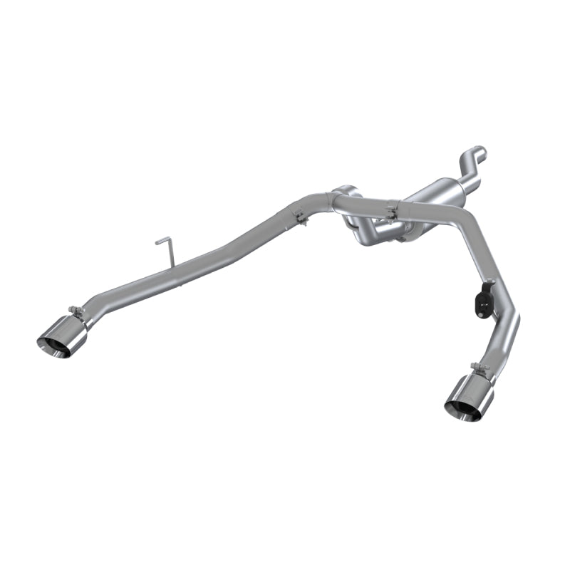MBRP Armor Lite 2.5" Dual Cat-Back Exhaust (REAR): Jeep Gladiator JT 2020-2024 3.6L