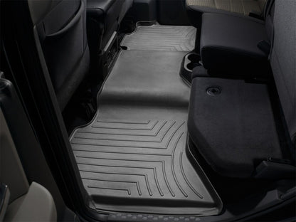 WeatherTech FloorLiner Rear Floor Mats (Black): Dodge Ram Crew / MegaCab (09-18)