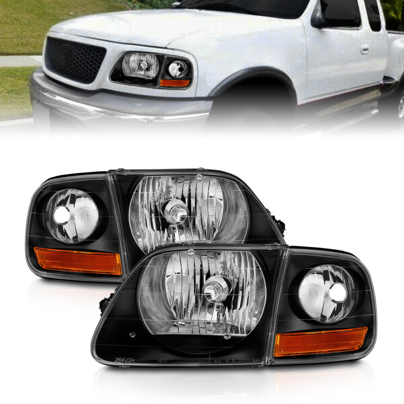 ANZO Crystal Headlight Set w/ LED Parking Light | Ford F150 (97-03) (111460)