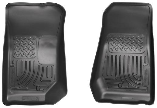 Husky Liners Black WeatherBeater Floor Liners: Jeep Wrangler 2007-2013