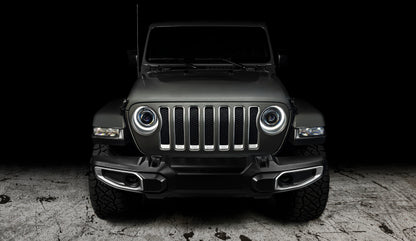 Oracle Lighting Bi-LED Projector Headlights Matte Black: Jeep Wrangler (18-24) / Gladiator (20-24)