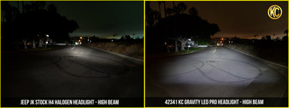 KC HiLiTES Gravity LED Pro 7" Headlights (FRONT): Jeep Wrangler JK 2007-2018