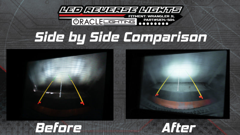 Oracle Lighting Rear Bumper LED Reverse Lights: Jeep Wrangler 2018-2024