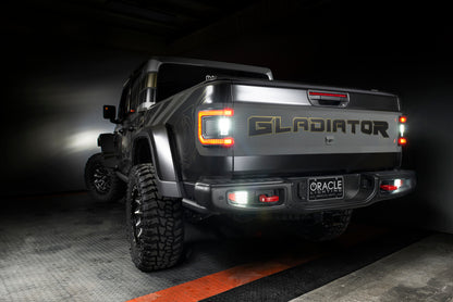 Oracle Lighting Flush Mount LED Tail Lights: Jeep Gladiator 2020-2024 w/ Tinted Lens