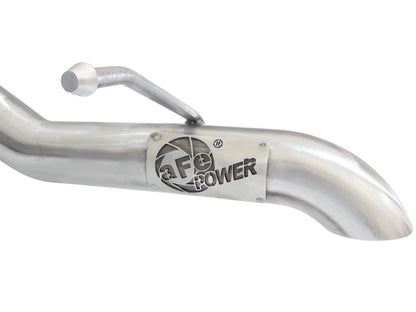 aFe MACH Force-Xp Hi-Tuck 2.5" Cat-Back Exhaust System No Tip (REAR): Jeep Wrangler JK 2007-2018 3.8/3.6L
