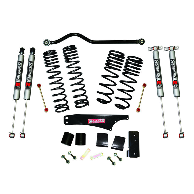 Skyjacker Long Travel 3.5-4in Lift Kit w/ M95 Monotube Shocks (F&R): Jeep Wrangler (07-18)