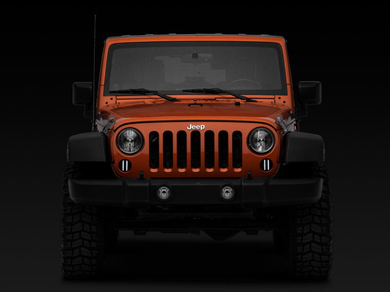 Raxiom Axial Series Smoked LED Front Turn Signals: Fits Most Jeep Wrangler Models (2007-2018)