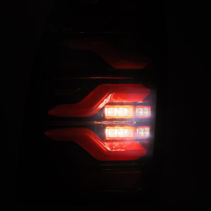 AlphaRex LUXX-Series LED Tail Lights Black-Red | Toyota Tacoma (05-15) (680070)
