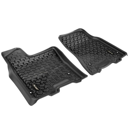 Rugged Ridge Floor Liner Set (FRONT): Fits Most Ram 1500 / 2500 / 3500 Models (2019-2026) - Black