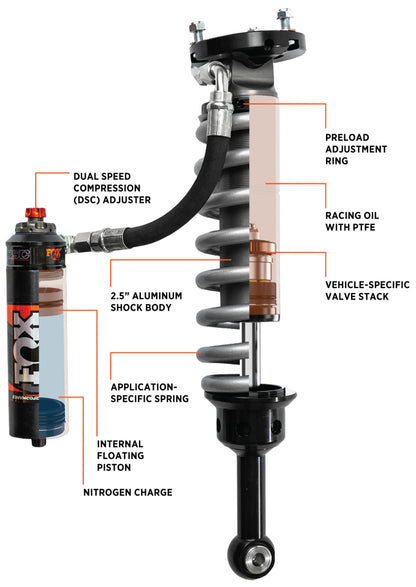 FOX Performance Elite Series 2.5in Front Shock | Toyota Tacoma (12-15, 20-23) (883-06-177)