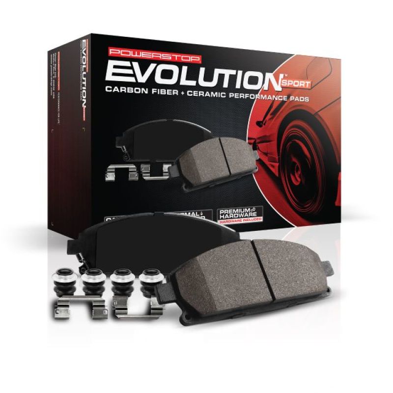 PowerStop Z23 Evolution Sport Brake Pads (FRONT): Jeep Wrangler (2007-17) / Wrangler JK (2018) w/ Hardware