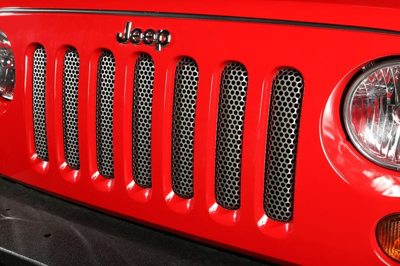 Rugged Ridge Satin Stainless Grille Insert | Jeep Wrangler JK / JL (07-25) (11401.22)