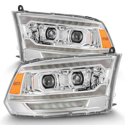 AlphaRex LUXX LED Projector Headlights (Chrome): Dodge Ram 2009 - 2018 (1500, 2500 & 3500)
