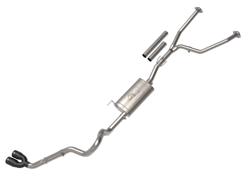 aFe Vulcan Series 2.5in to 3in SS Cat-Back Exhaust w/ Black Tip | Toyota Tundra (22) (49-36061-B)