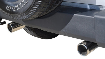 Corsa Performance Polished Sport Axle-Back Exhaust: Jeep Wrangler (2007-2017) / Wrangler JK (2018)