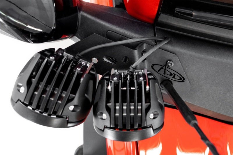 ADD Dual A - Pillar Ditch Light Brackets for 2021–2026 Ford Bronco & Bronco Raptor offroad accessory | Iron Ridge Offroad