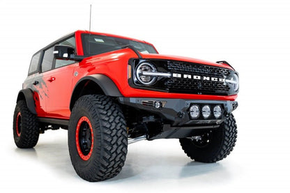 Addictive Desert Designs 2021+ Ford Bronco Bomber Front Bumper (w/ 3 Rigid 360 Mounts) Bumpers offroad accessory | Iron Ridge Offroad