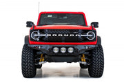 Addictive Desert Designs 2021+ Ford Bronco Bomber Front Bumper (w/ 3 Rigid 360 Mounts) Bumpers offroad accessory | Iron Ridge Offroad