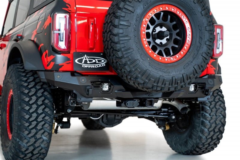 Addictive Desert Designs 2021+ Ford Bronco Bomber Rear Bumper Bumpers offroad accessory | Iron Ridge Offroad