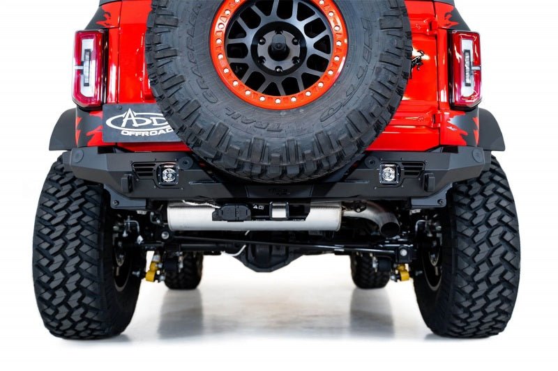 Addictive Desert Designs 2021+ Ford Bronco Bomber Rear Bumper Bumpers offroad accessory | Iron Ridge Offroad