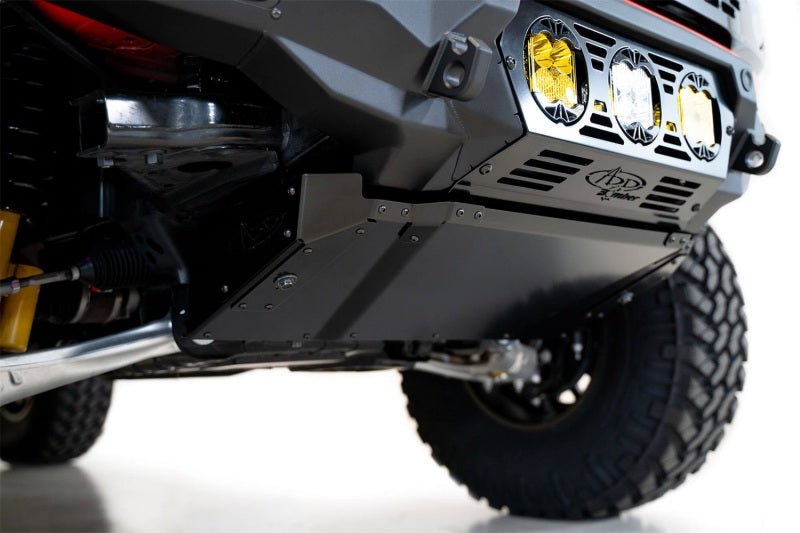 Addictive Desert Designs 2021+ Ford Bronco Bomber Skid Plate (Use w/ Bomber Front Bumper) Body Armor & Protection offroad accessory | Iron Ridge Offroad