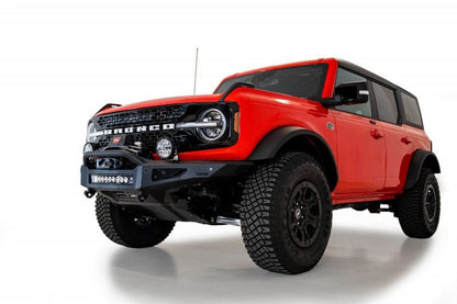 Addictive Desert Designs 2021+ Ford Bronco Rock Fighter Front Bumper - Hammer Black Bumpers offroad accessory | Iron Ridge Offroad