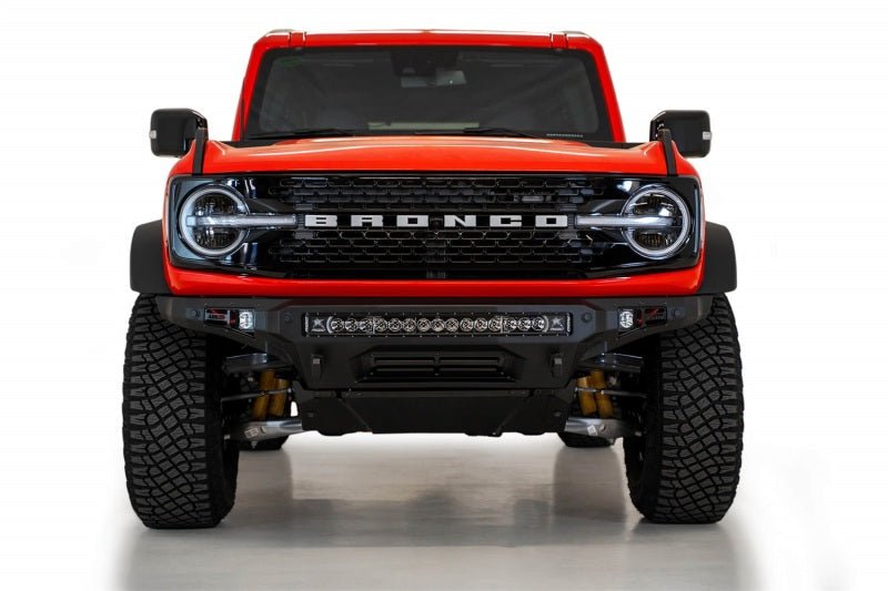 Addictive Desert Designs 2021+ Ford Bronco Stealth Fighter Front Bumper w/ Winch Mount Bumpers offroad accessory | Iron Ridge Offroad