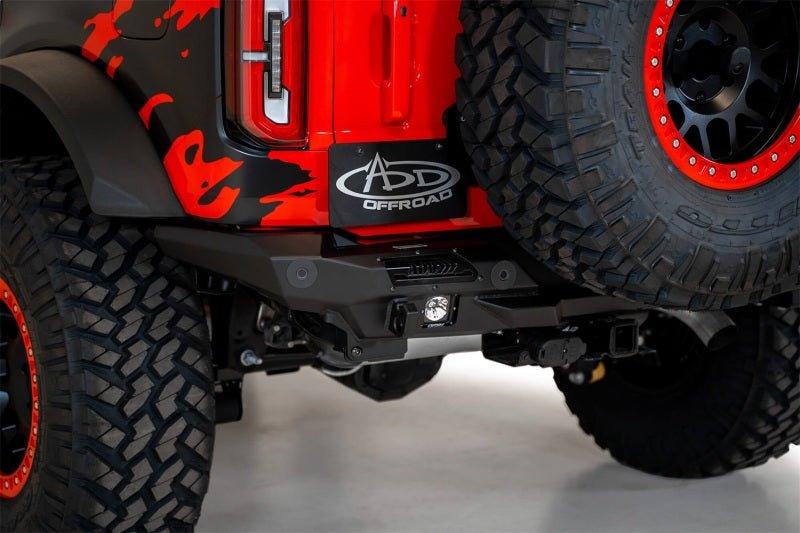 Addictive Desert Designs 2021+ Ford Bronco Stealth Fighter Rear Bumper Bumpers offroad accessory | Iron Ridge Offroad