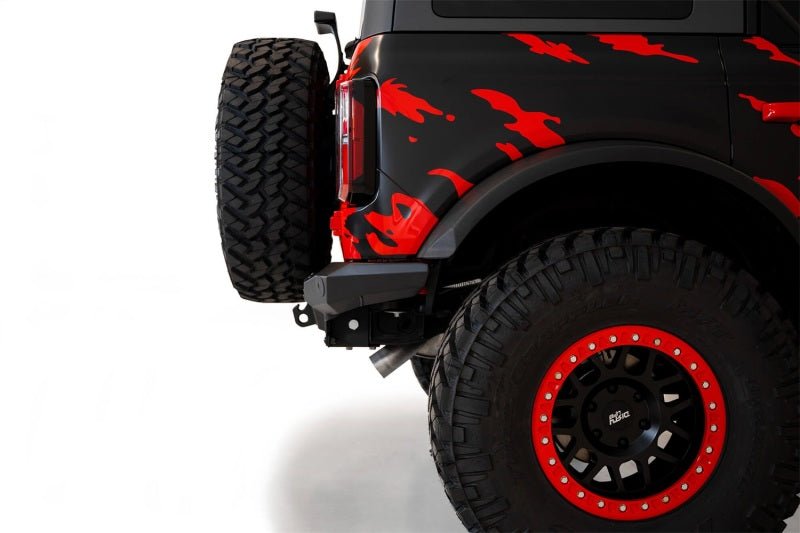 Addictive Desert Designs 2021+ Ford Bronco Stealth Fighter Rear Bumper Bumpers offroad accessory | Iron Ridge Offroad