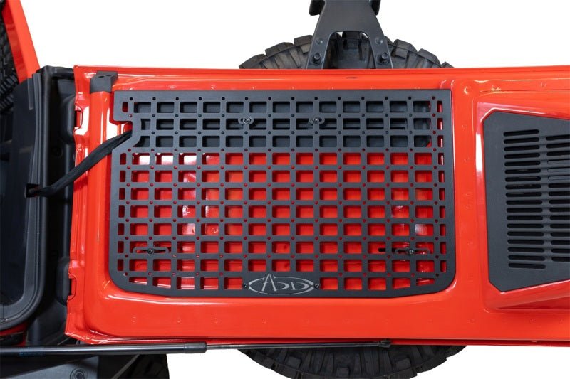 Addictive Desert Designs 2021+ Ford Bronco Tailgate Molle Panel Interior Styling offroad accessory | Iron Ridge Offroad