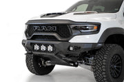 Addictive Desert Designs Bomber Front Bumper (FRONT): Ram 1500 TRX (19-24) - Hammer Black Bumpers, Grilles & Guards offroad accessory | Iron Ridge Offroad