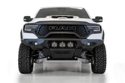 Addictive Desert Designs Bomber Front Bumper (FRONT): Ram 1500 TRX (19-24) - Hammer Black Bumpers, Grilles & Guards offroad accessory | Iron Ridge Offroad