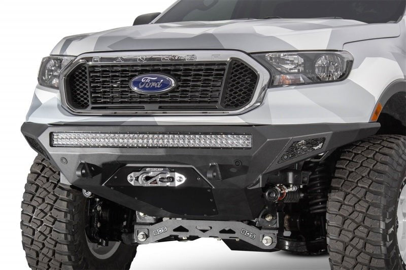 Addictive Desert Designs Stealth Fighter Front Bumper - 2019 - 2023 Ford Ranger Bumpers offroad accessory | Iron Ridge Offroad