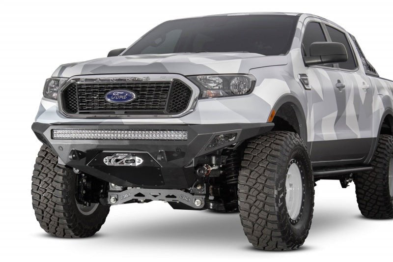 Addictive Desert Designs Stealth Fighter Front Bumper - 2019 - 2023 Ford Ranger Bumpers offroad accessory | Iron Ridge Offroad