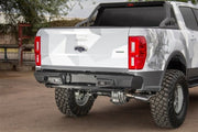 Addictive Desert Designs Stealth Fighter Rear Bumper w/ Backup Sensor Holes - 2019 - 2023 Ford Ranger Bumpers offroad accessory | Iron Ridge Offroad