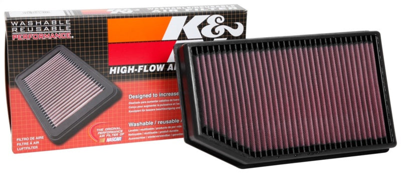 K&N Drop-In Air Filter: Jeep Wrangler 3.6L V6, 2.0L Turbo 2018 - 2025