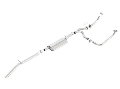 Borla S-Type Cat-Back Exhaust System (Turn Down Exit): Jeep Wrangler JK 3.6L V6 2012 - 2018