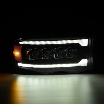 AlphaRex NOVA LED Projector Headlights (Black): Dodge Ram 1500 (02-05) & 2500/3500 (03-05)