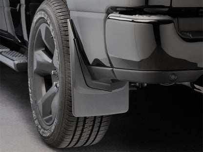 WeatherTech Rear MudFlaps (2PC, Black): Ram 1500 2019 - 2025 (w/OUT Fender Flares)