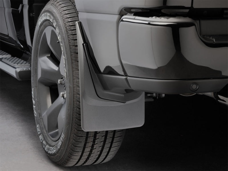 WeatherTech Rear MudFlaps (2PC, Black): Ram 1500 2019 - 2025 (w/OUT Fender Flares)