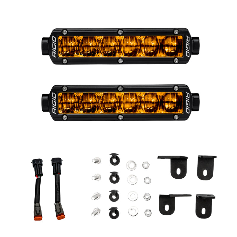Rigid Industries 6in SR-Series Selective Yellow Fog Light Kit | Toyota Tundra (22+)