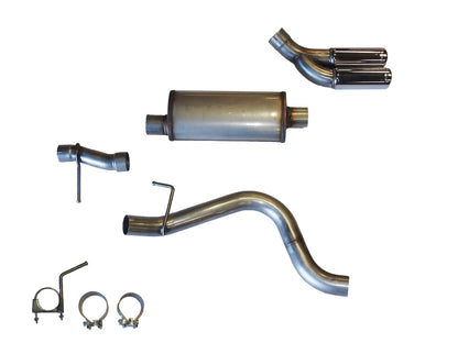 JBA 304SS Dual Side Rear Exit Cat-Back Exhaust | Ford Ranger (19-26) w/ 3-1/2in Tips (30-2545)