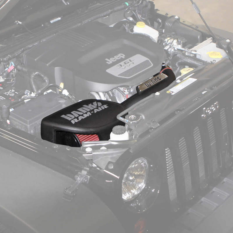 Banks Power Ram-Air Cold Intake Oiled Filter: Jeep Wrangler JK 2012-2018 3.6L
