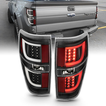 ANZO LED Taillight Assembly Black | Ford F-150 (09-13) (311257)