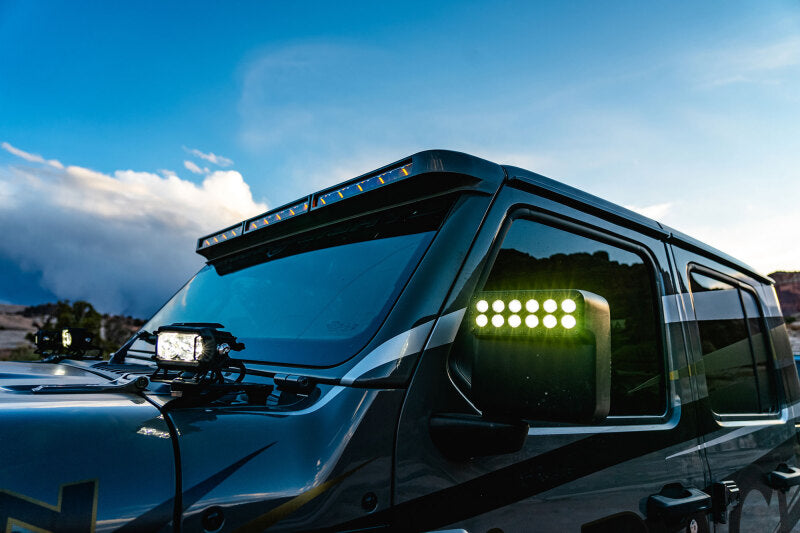 ORACLE Lighting Integrated Windshield LED Light Bar System: Jeep Wrangler / Gladiator (18-24)