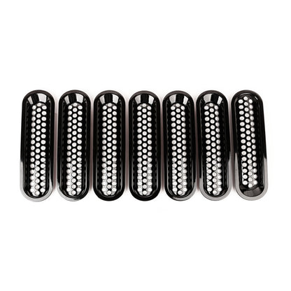 Rugged Ridge Perforated Mesh Grille Inserts | Jeep Wrangler JK (07-18) / JL (18-25) (11306.31)