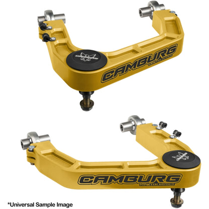 Camburg KINETIK V2 Billet Uniball Upper Control Arms | Ford F-150 Raptor (17-23, 24-26) Gold (CAM-110233-GLD)